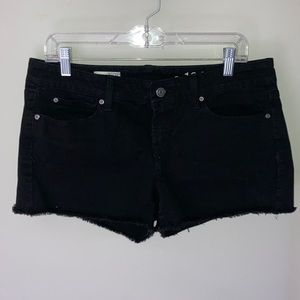 EUC Gap, sz 10, black cut-off Jean shorts.